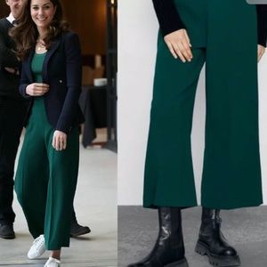 Forest Green Zara culottes pants